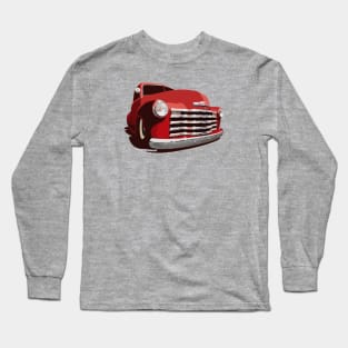 Chevy 3100 Pickup 1 - stylized color Long Sleeve T-Shirt